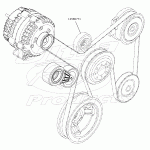12580772 - Pulley Asm - Belt Idler (5.7L)